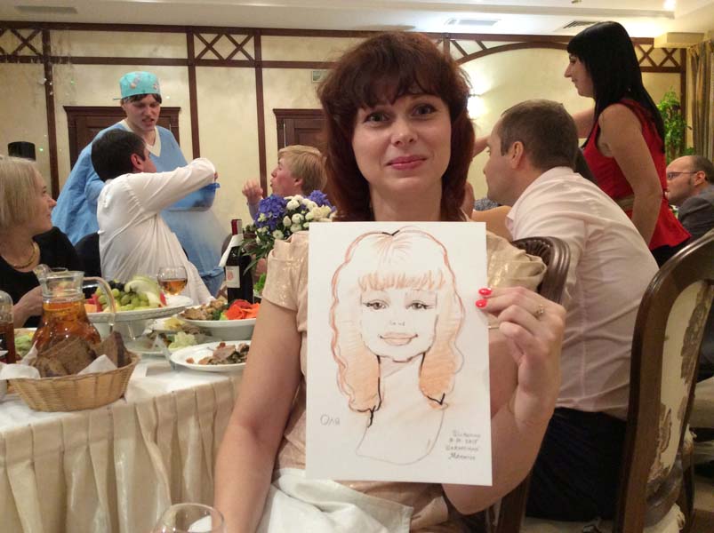 Шаржист на свадьбу Михаил Шабалин,Минск,шарж