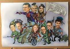 Изображение революционеров на броневике