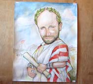 Шарж по фото Цезаря, шаржист Мишель, шаржист Миъхаил Шабалин