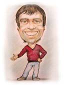 Изображение парня в бордовом джемпере