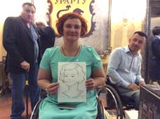 шарж на 20-летие инвалидов колясочников ресторан 