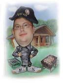 шарж Бугая на даче